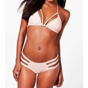 Nude Strappy Triangle Bikini Too